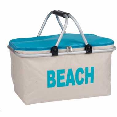 Strand koeltas blauw 48 cm